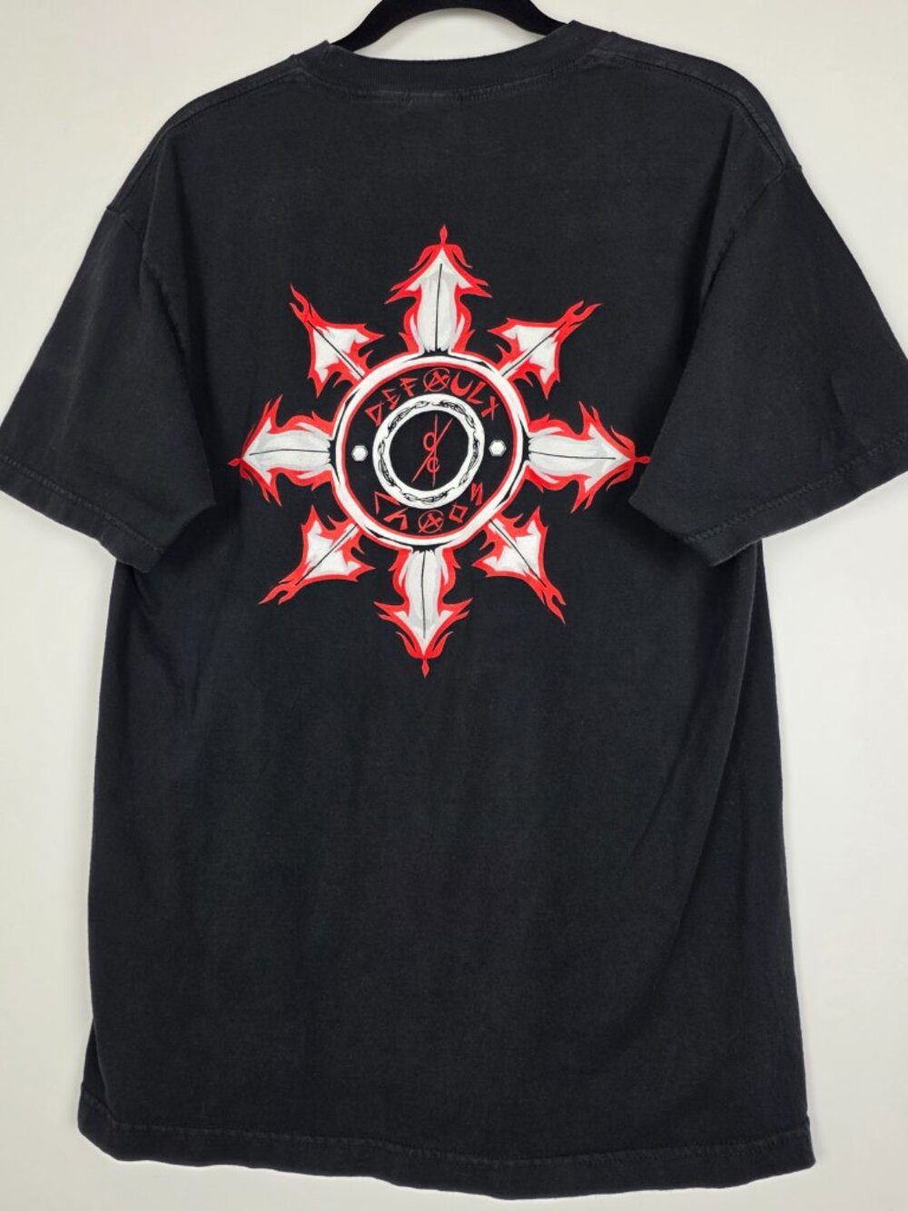 Alstyle Default Chaos Y2K 100% Cotton Mens Large Short Sleeve Black T Shirt
